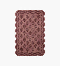 Tracy & Co Lisette Wool Hooked Rug - Plum