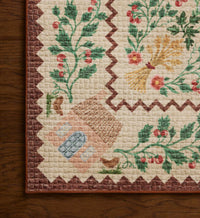 Tracy & Co Orchard Country Farm Washable Rug - Ivory