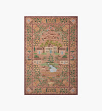 Tracy & Co Orchard Country Farm Washable Rug - Mauve