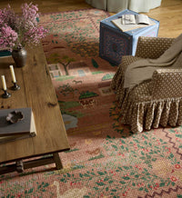 Tracy & Co Orchard Country Farm Washable Rug - Mauve