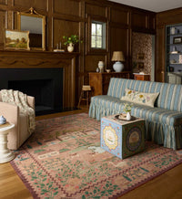 Tracy & Co Orchard Country Farm Washable Rug - Mauve