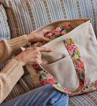 Tracy & Co Canvas Carry All - Garden Party