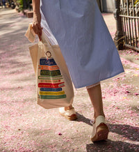 Tracy & Co Canvas Tote Bag - Book Club