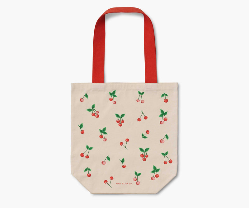 Tracy & Co Canvas Tote Bag - Cherries