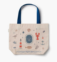 Tracy & Co East West Canvas Tote Bag - Seaside