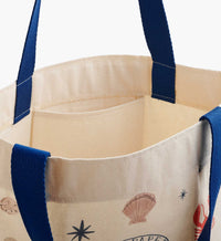 Tracy & Co East West Canvas Tote Bag - Seaside