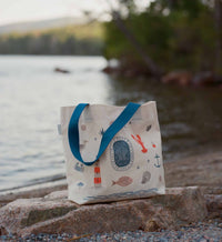Tracy & Co East West Canvas Tote Bag - Seaside