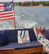 Tracy & Co East West Canvas Tote Bag - Seaside
