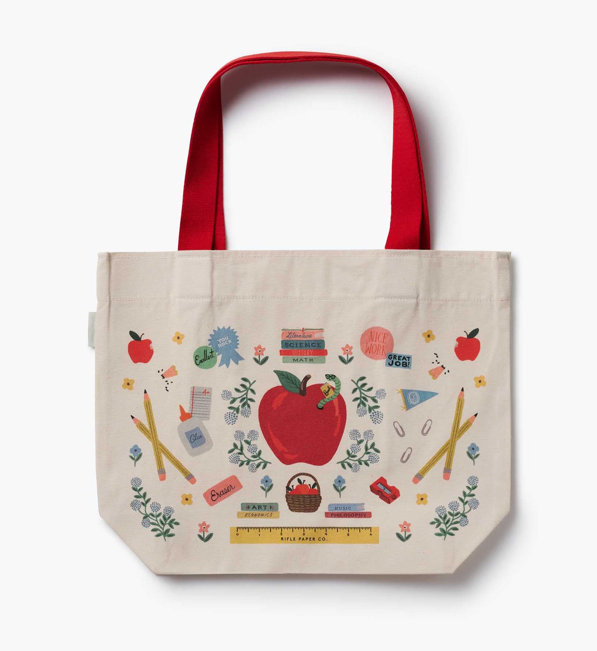 Tracy & Co East West Canvas Tote Bag - Schoolhouse