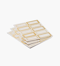 Tracy & Co Holiday Gift Stickers - Gold Floral