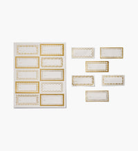 Tracy & Co Holiday Gift Stickers - Gold Floral