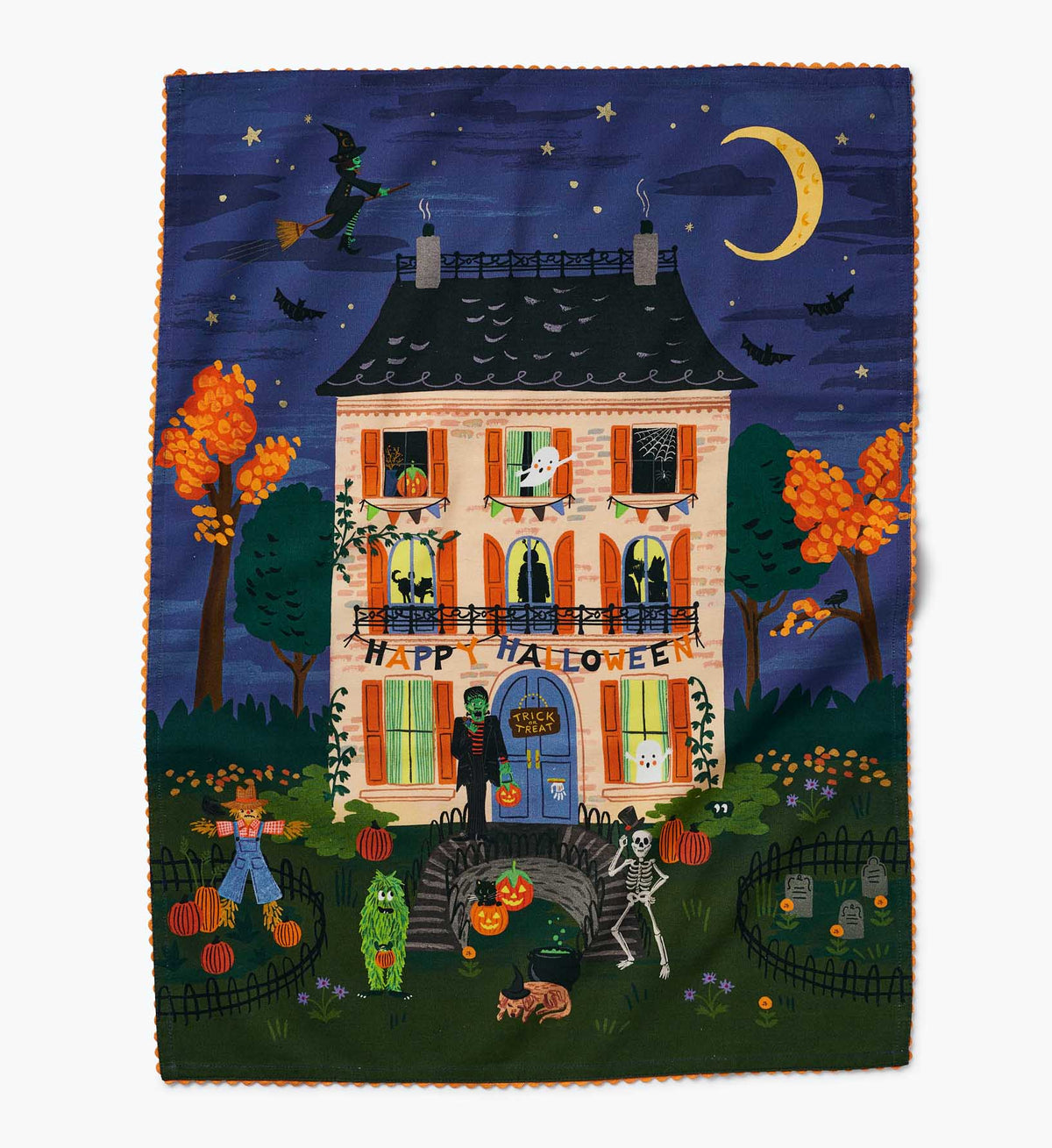 Tracy & Co Tea Towel - Haunted House