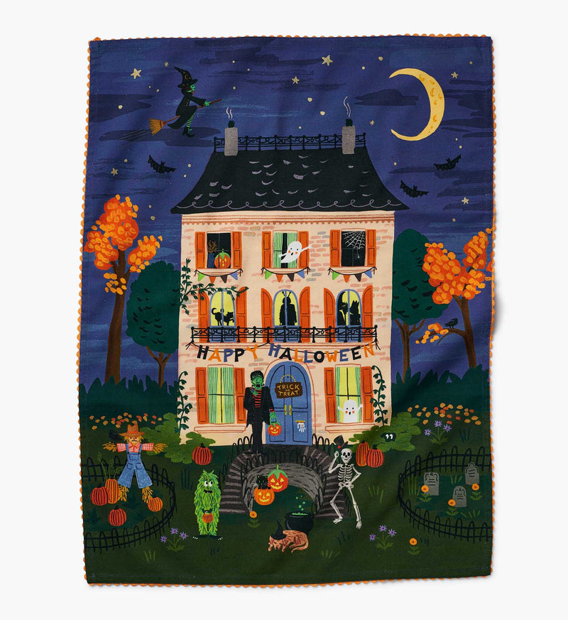 Tracy & Co Tea Towel - Haunted House