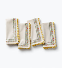 Tracy & Co Cotton Napkin Set - Rosette