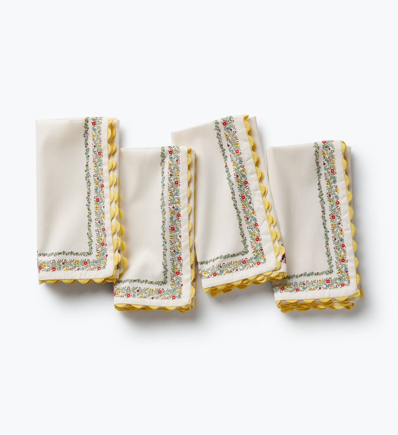 Tracy & Co Cotton Napkin Set - Rosette