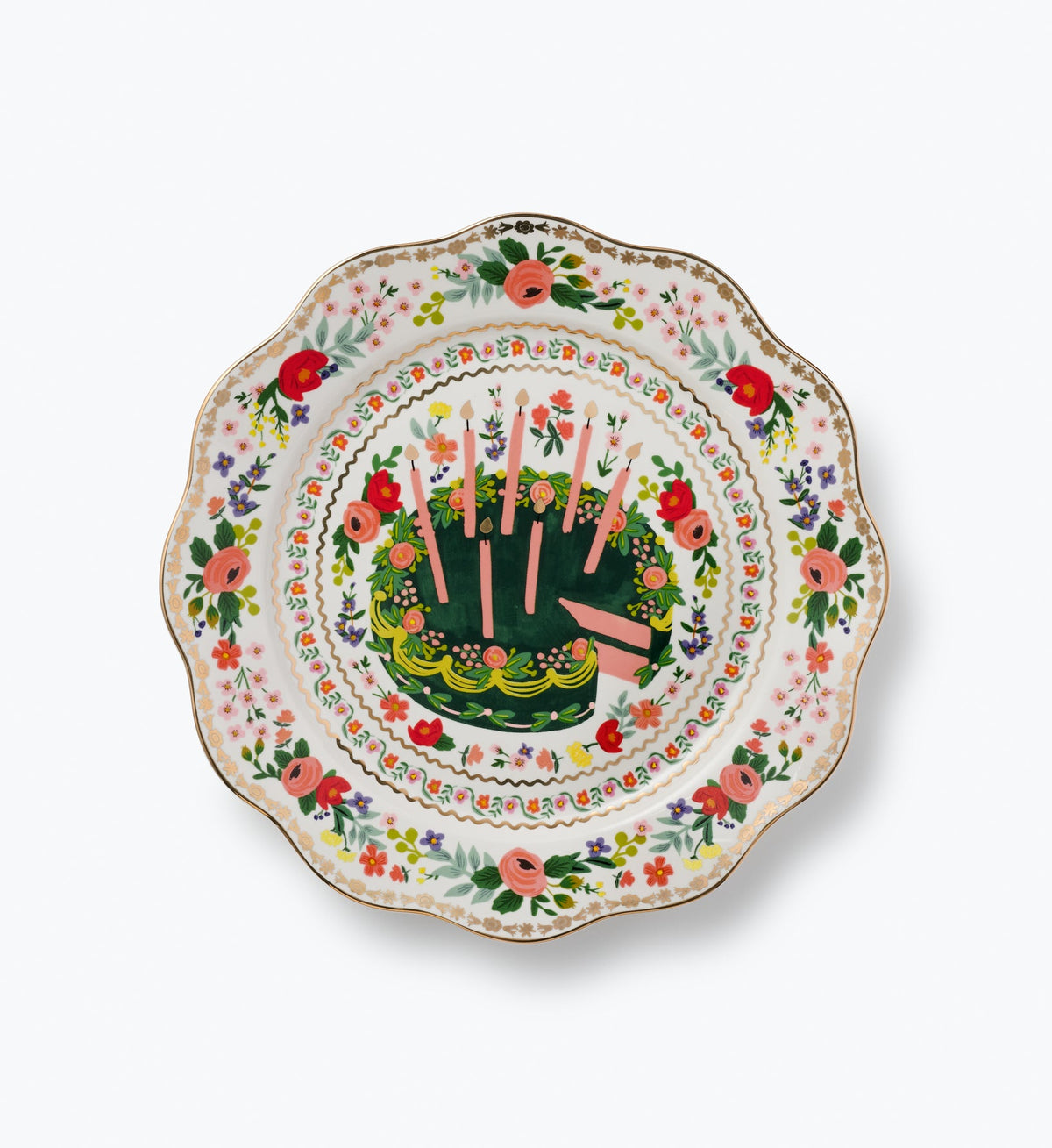 Tracy & Co Celebration Plate - Floral Cake