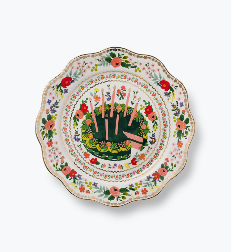 Tracy & Co Celebration Plate - Floral Cake