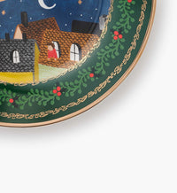 Tracy & Co Porcelain Dessert Plate Set - Christmas Carols