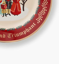 Tracy & Co Porcelain Dessert Plate Set - Christmas Carols