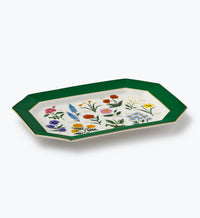 Tracy & Co Large Porcelain Serving Platter - Garden Study