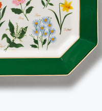 Tracy & Co Large Porcelain Serving Platter - Garden Study
