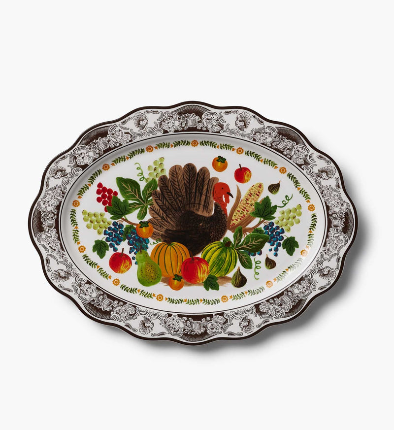 Tracy & Co Large Porcelain Serving Platter - Harvest