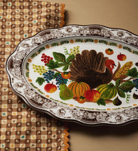 Tracy & Co Large Porcelain Serving Platter - Harvest