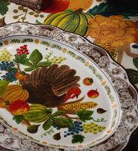 Tracy & Co Large Porcelain Serving Platter - Harvest