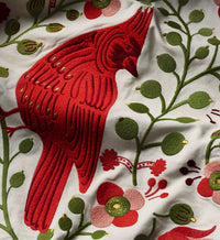 Tracy & Co Embroidered Tree Skirt - Cardinals