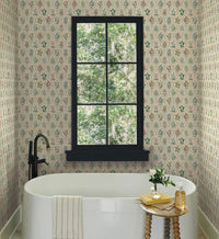 Tracy & Co Hawthorne Wallpaper - Rose Multi
