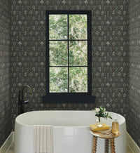 Tracy & Co Hawthorne Wallpaper - Black Linen