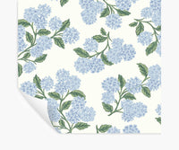 Tracy & Co Hydrangea Peel & Stick Wallpaper - Blue & White
