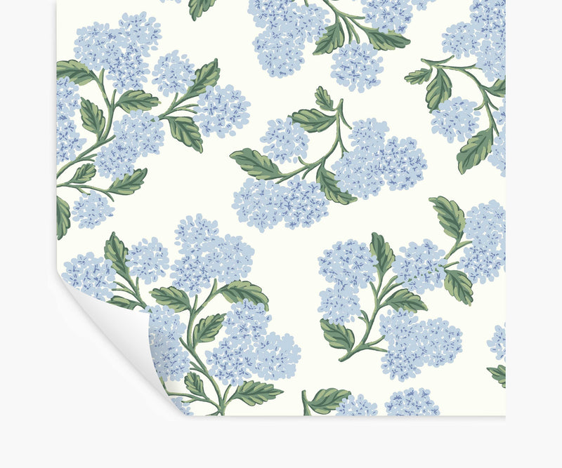 Tracy & Co Hydrangea Peel & Stick Wallpaper - Blue & White