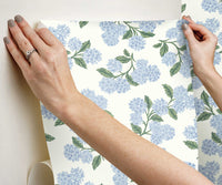 Tracy & Co Hydrangea Peel & Stick Wallpaper - Blue & White