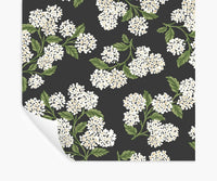 Tracy & Co Hydrangea Peel & Stick Wallpaper - Black & White