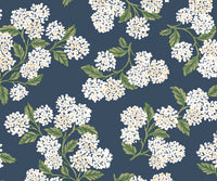 Tracy & Co Hydrangea Peel & Stick Wallpaper - Navy & White