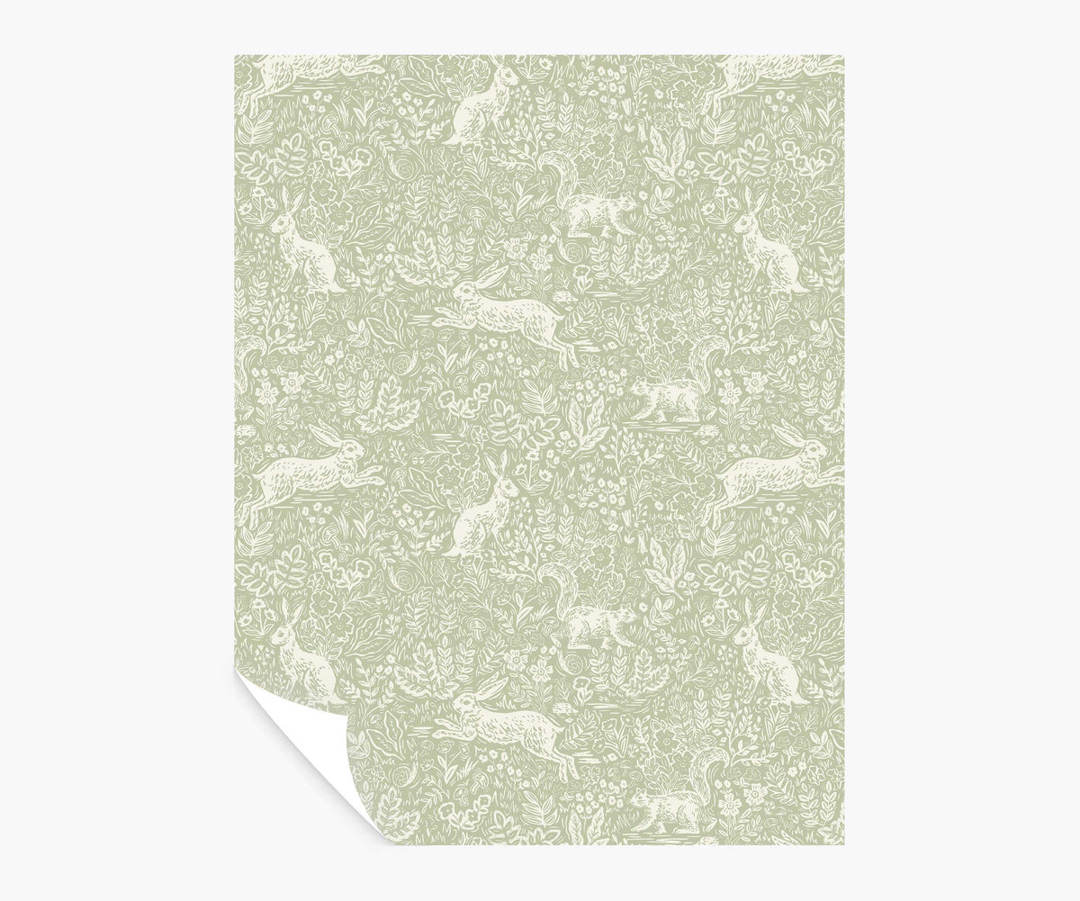 Tracy & Co Fable Peel & Stick Wallpaper Sample - Mint