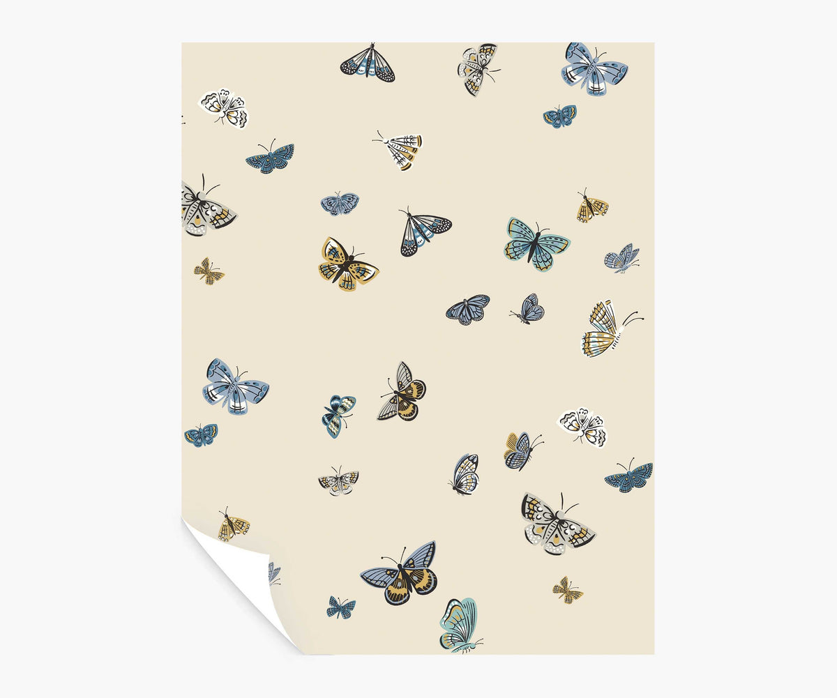 Tracy & Co Butterfly House Peel & Stick Wallpaper Sample - Linen
