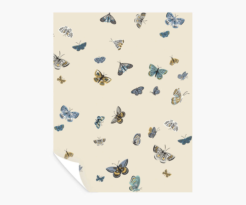 Tracy & Co Butterfly House Peel & Stick Wallpaper Sample - Linen