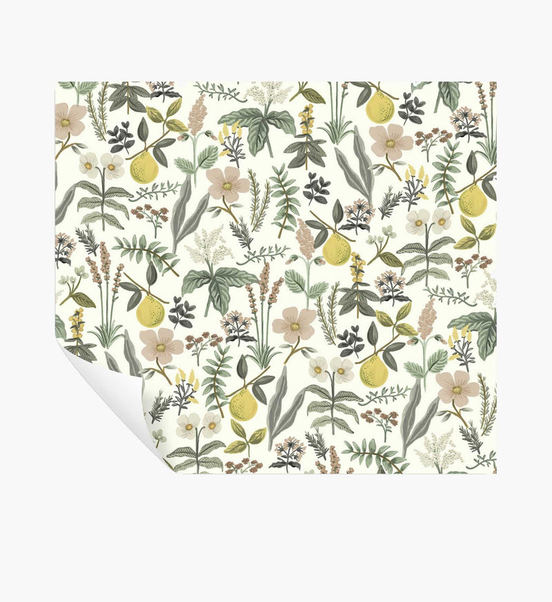 Tracy & Co Herb Garden Peel & Stick Wallpaper - Cream