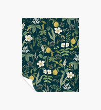 Tracy & Co Herb Garden Peel & Stick Wallpaper Sample - Navy
