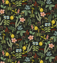 Tracy & Co Herb Garden Peel & Stick Wallpaper - Black