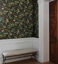 Tracy & Co Herb Garden Peel & Stick Wallpaper - Black