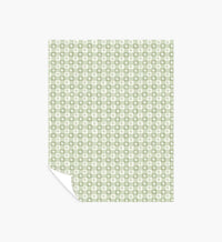 Tracy & Co Daisy Gingham Peel & Stick Wallpaper Sample - Green