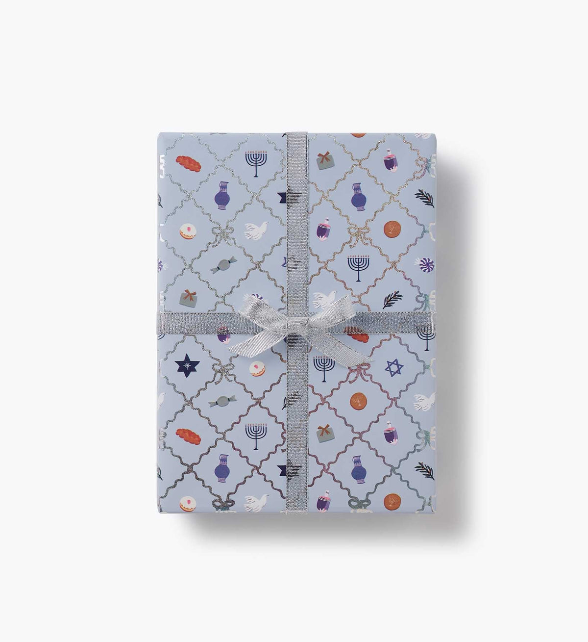 Tracy & Co Holiday Wrapping Roll - Hanukkah Argyle
