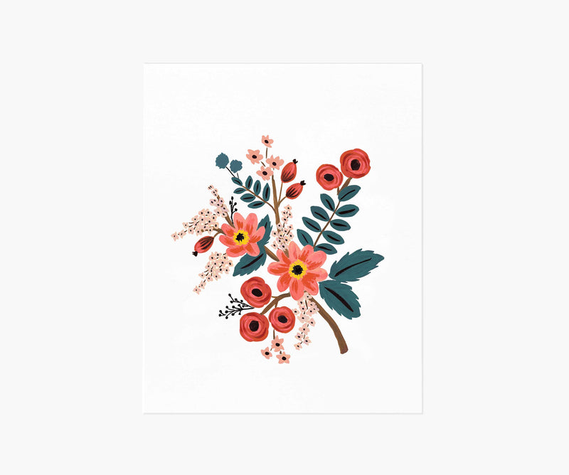 Tracy & Co Coral Botanical Art Print