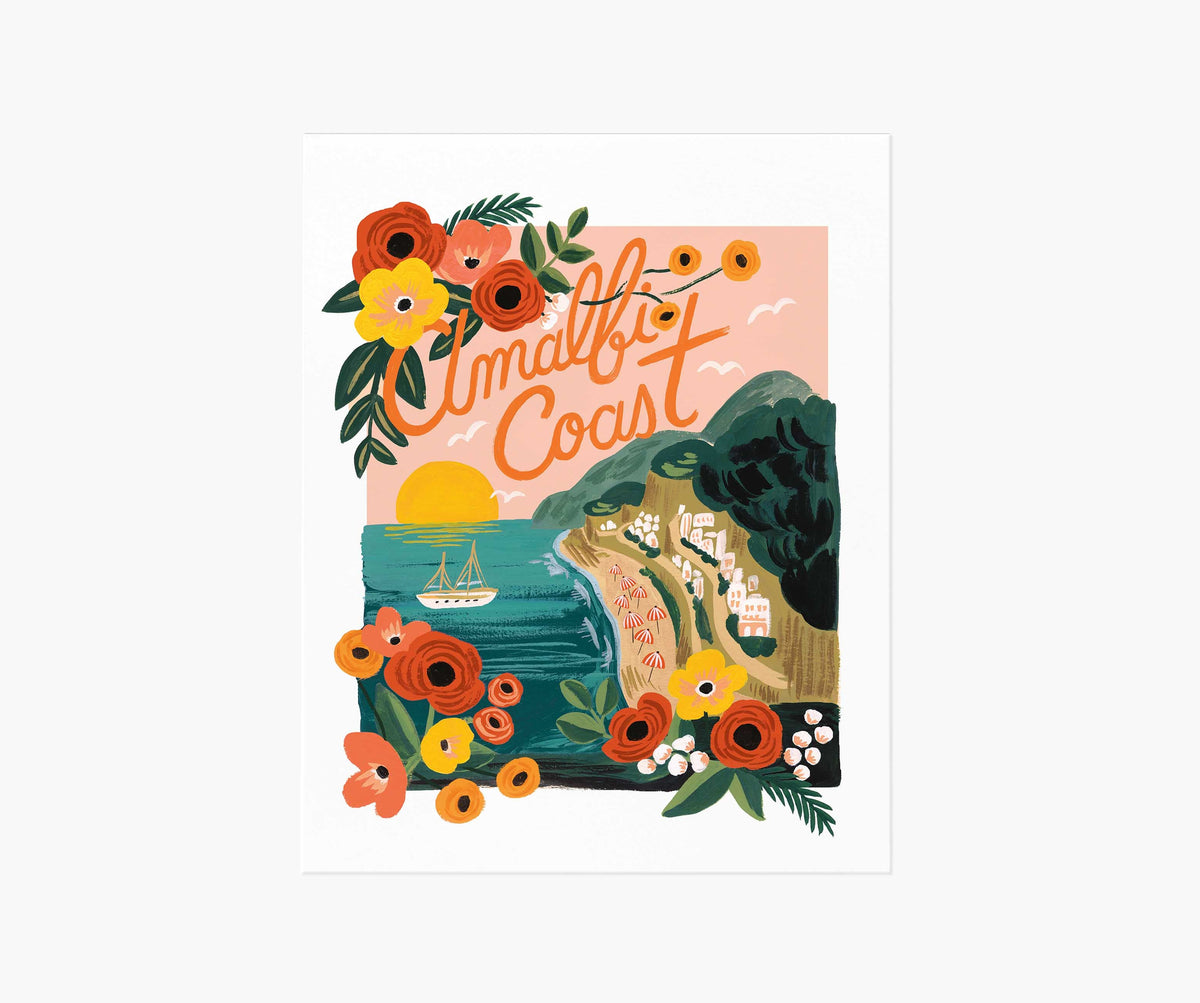 Tracy & Co Amalfi Coast Art Print