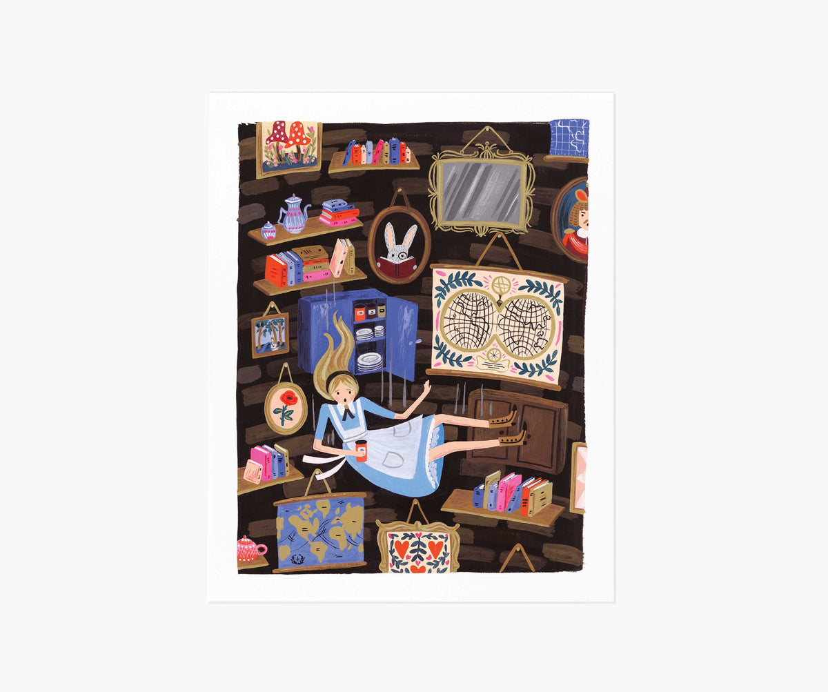 Tracy & Co Alice Falling Art Print