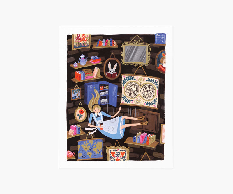Tracy & Co Alice Falling Art Print
