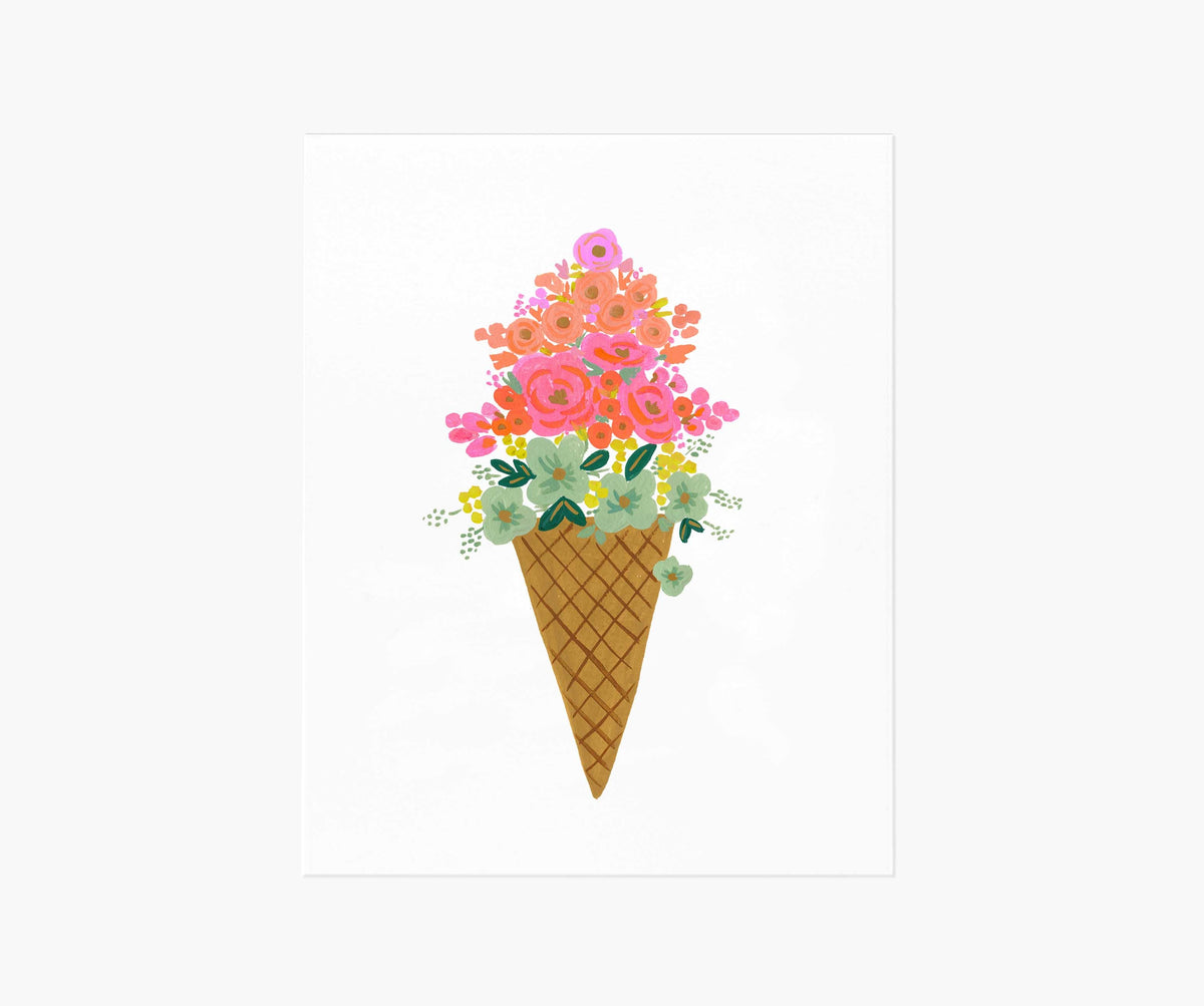 Tracy & Co Ice Cream Cone Art Print